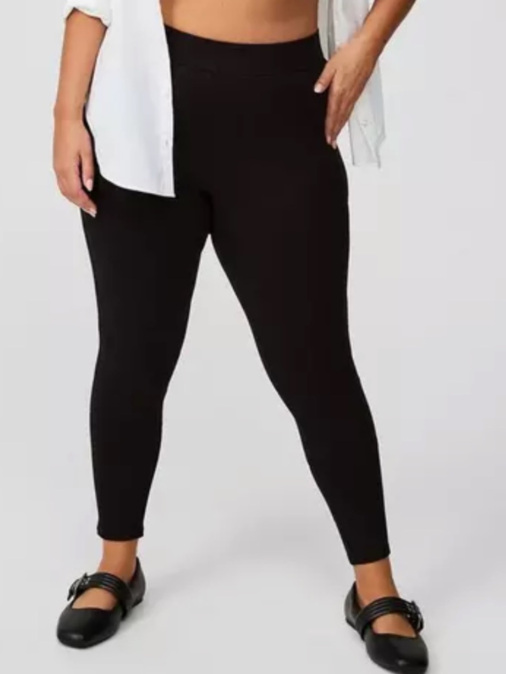 Torrid Full Length Black Leggings With Pockets